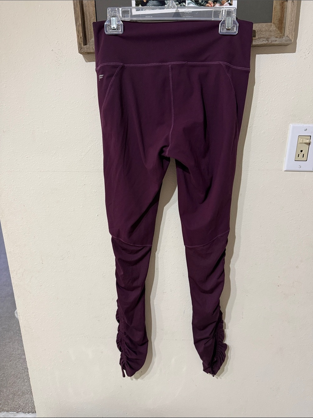 Fabletics Ruched Hem High-Rise Leggings - Plum